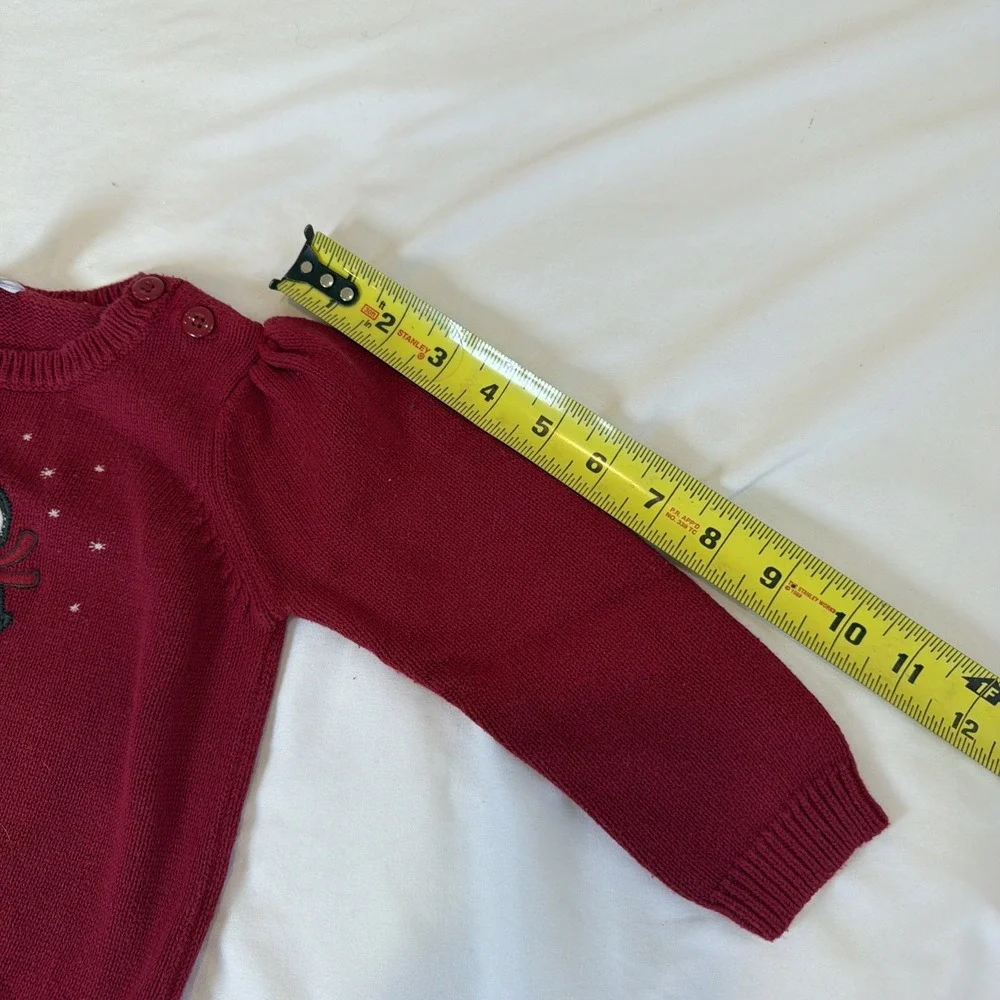 Gymboree Penguin Sweater Girl's Size 2T Red Girls Christmas Holiday New‎ Year
